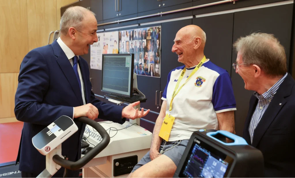 Taoiseach Michéal Martin talking at the launch of DCU Polaris